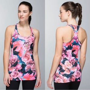 Lululemon Athletica Cool Racerback Tank Secret Garden size 4
